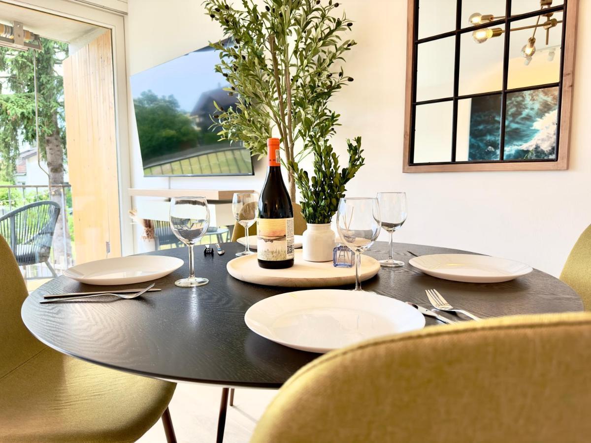 Flair Apartments Vorarlberg - Stilvolles Wohnen Nahe Bodensee & Alpen - Kueche, Balkon & Gratis Parkplatz Bregenz Eksteriør bilde