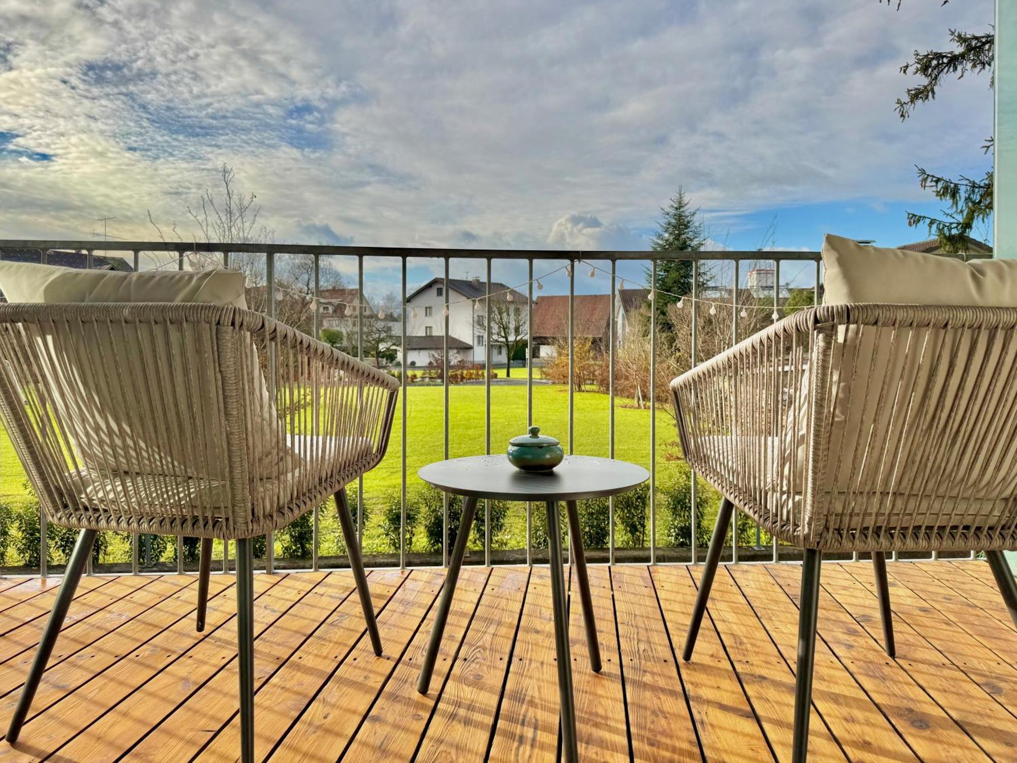 Flair Apartments Vorarlberg - Stilvolles Wohnen Nahe Bodensee & Alpen - Kueche, Balkon & Gratis Parkplatz Bregenz Eksteriør bilde